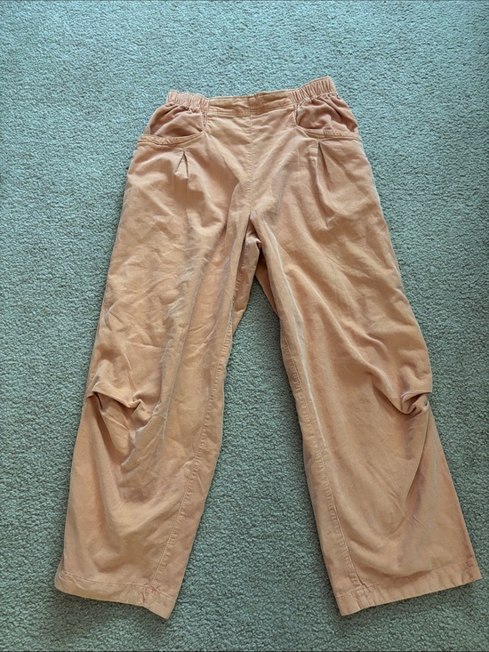 We The Free Pants - We The Free Peach Wide-Leg Corduroy Pants size XS